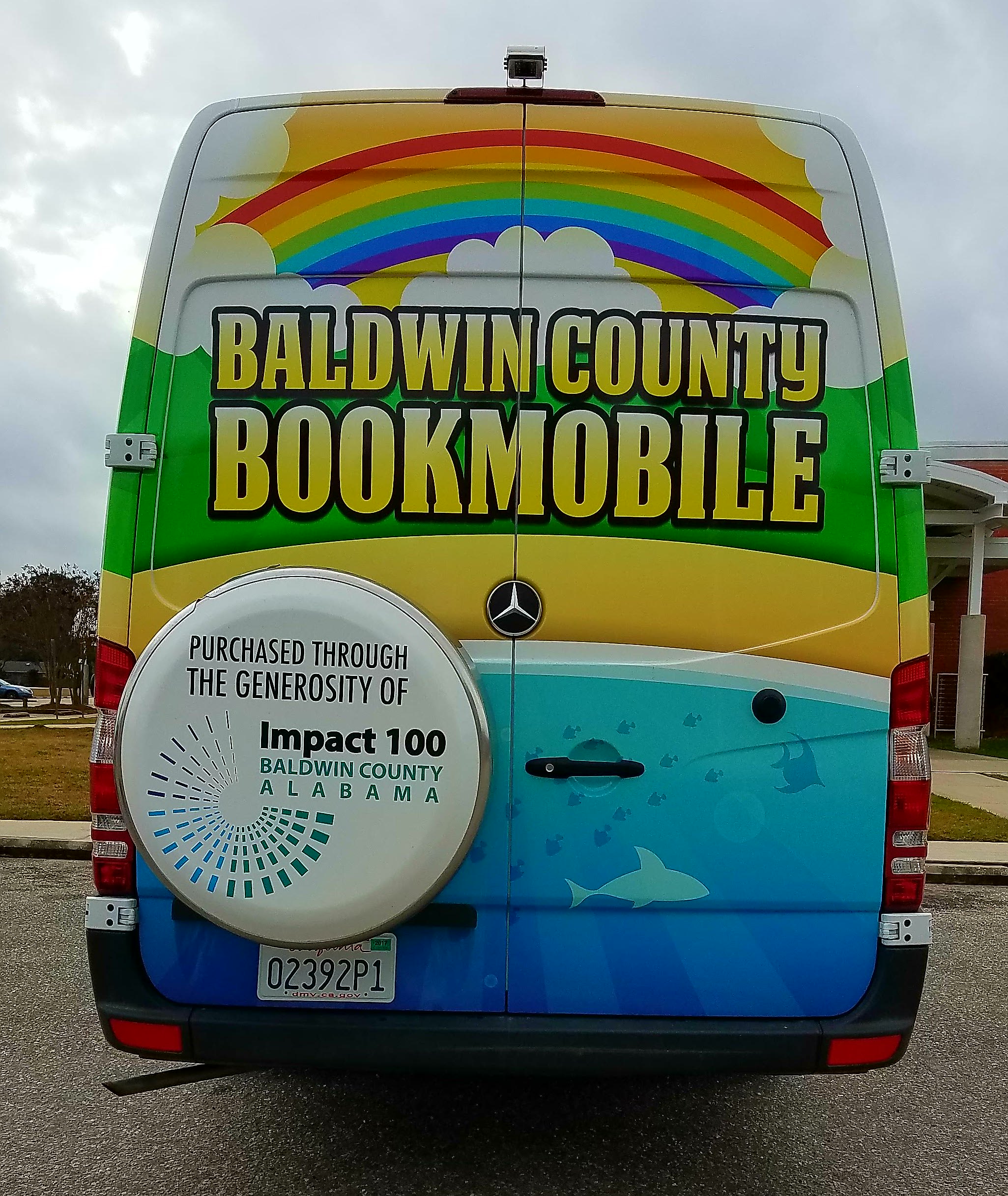 rear of bookmobile